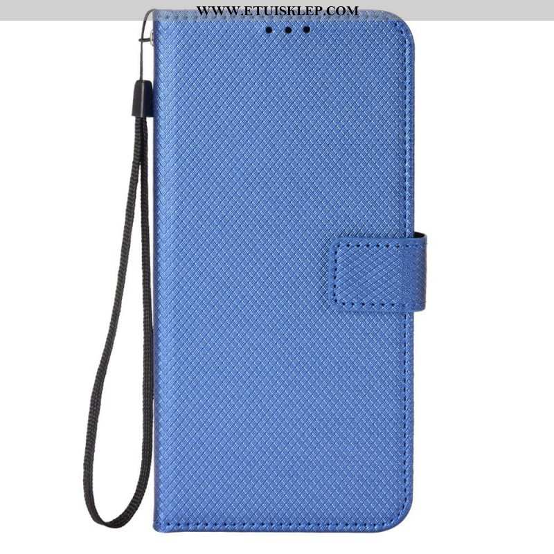 Etui Folio do Sony Xperia 10 IV z Łańcuch Stylowa Sztuczna Skóra Z Paskami